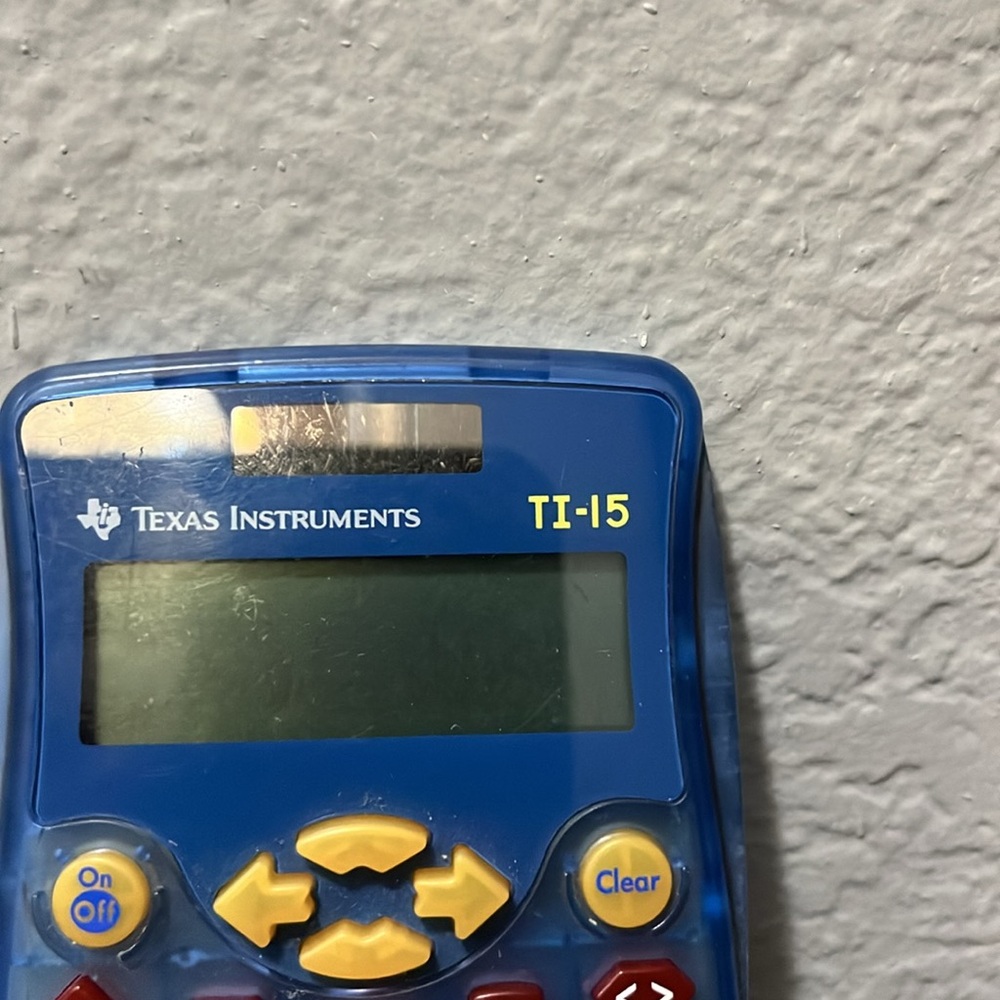 Texas Instruments TI-15 Calculator Blue - Picture 3 of 8